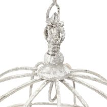 daiktų Virtuvės karūnėlė Virtuvės kabykla Metalinė Balta Shabby Chic Ø31,5cm