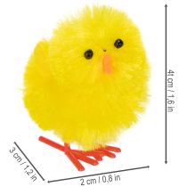 daiktų Velykinių viščiukų rinkinys linksmoms pavasarinėms dekoracijoms ir rankdarbiams, 4 cm, 10 dalių
