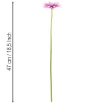 daiktų Dirbtinės gerberos sodo gėlės, violetinės, 47 cm, 6 vnt.
