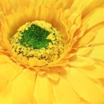 daiktų Dirbtinės gėlės Gerbera Sun Yellow Garden Gėlė 47cm