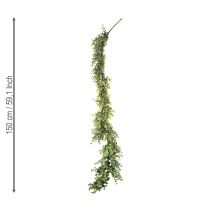 daiktų Dirbtinio eukalipto girlianda, dekoratyvinė girlianda, žalia, 150 cm
