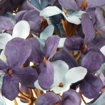 daiktų Dirbtinės hortenzijos dekoracija, dirbtinė gėlė, mėlyna, violetinė, 34 cm, 2 vnt.