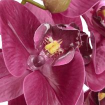 daiktų Dirbtinės orchidėjos violetinės dirbtinės gėlės kaip tikros 56cm 3 vnt