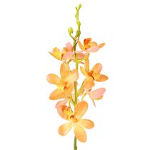 daiktų Dirbtinės orchidėjų šakelė 8 Gėlės Oranžinė L38cm 2vnt