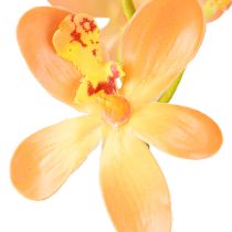 daiktų Dirbtinės orchidėjų šakelė 8 Gėlės Oranžinė L38cm 2vnt
