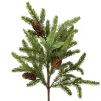 daiktų Dirbtinė eglės šakelė su tikrais kankorėžiais Kalėdinė šakelė 78cm