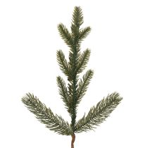 daiktų Dirbtinė eglės šakelė su baltais mini kalėdiniais žaisliukais, 46 cm, 2 vnt.