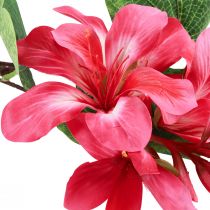 daiktų Dirbtinė orchidėjos šakelė Bauhinia Pink dirbtinis augalas 62cm