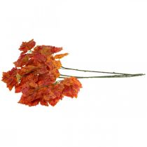 daiktų Dirbtiniai vynmedžių lapai Raudona oranžinė žalia Dirbtiniai augalai 63cm 3vnt