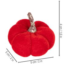 daiktų Dekoratyvinis moliūgų rinkinys iš aksomo, trijų spalvų, mini moliūgai 5 cm, 12 dalių