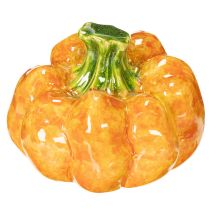 daiktų Moliūgo figūrėlė rudens stalo dekoravimui, rudens dekoras, 10 cm, 2 dalys
