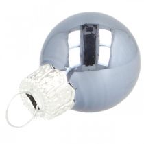 daiktų Mini kalėdiniai kamuoliukai stiklas mėlynas matinis/blizgus Ø2cm 44 vnt