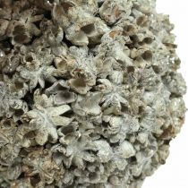 daiktų Kalėdų puošmena Kalėdinis rutulys baltas sniego gniūžtė Ø10cm