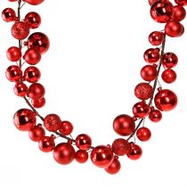 daiktų Rutulinė girlianda Kalėdinė Kalėdų girlianda raudona 160cm