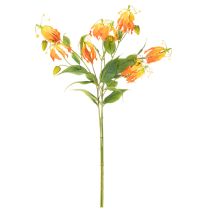 daiktų Dirbtinės oranžinės gėlės „Gloriosa“ su ilgais stiebais vazoms, 80 cm, 3 vnt.