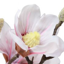 daiktų Dirbtinė gėlė magnolija Dirbtinė magnolijos medis rožinė 74cm