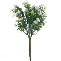 Dirbtinių gėlių dekoravimas dirbtinių gėlių puokštė ledinis augalas baltas 26cm