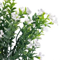 daiktų Dirbtinių gėlių dekoravimas dirbtinių gėlių puokštė ledinis augalas baltas 26cm