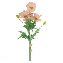 daiktų Dirbtinės gėlės Dirbtinės aguonos gėlių dekoras 35cm ryšelis 3vnt