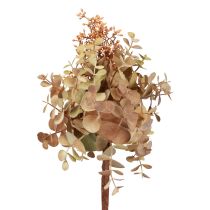 Dirbtinio eukalipto puokštė, dirbtinių gėlių papuošimas pumpurais 30cm