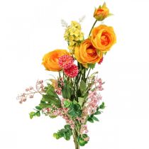 Dirbtinė puokštė Dirbtinės rožės Pievų gėlės 59cm