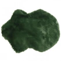daiktų Dekoratyvinis kailinis kilimėlis žalias dirbtinis kailis 55×38cm