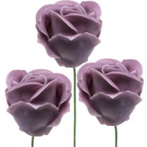 daiktų Dirbtinės rožės alyvinis vaškas rožės deko rožės vaškas Ø6cm 18 vnt