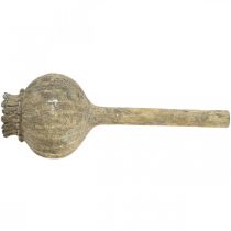 daiktų Dirbtinio akmens deko aguonos antikvarinės deko rudos Ø11cm 30cm