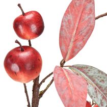 daiktų Dirbtinė obels šakelė, raudona, rudens dekoracija, kalėdinė šakelė, 70 cm