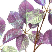 daiktų Dirbtinės šakos lapų apdaila violetinė metalinė L103cm 2vnt