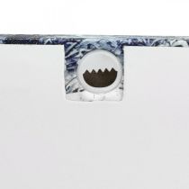 daiktų LED paveikslas žiemos peizažo parkas su žibintais LED freska 58x38cm