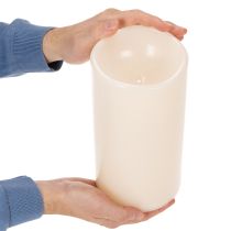 daiktų Didelė LED žvakė, maitinama baterijomis, su laikmačiu, šiltai balta, skirta lauko sąlygoms, 25 cm