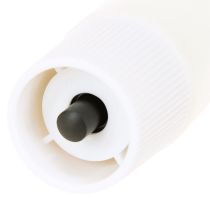 daiktų LED žvakės, baltos, siaurėjančios, vaškinės, šiltai baltos, 24,5 cm, 2 vnt.