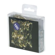 daiktų LED girliandos, 20 vnt., šiltai baltos spalvos, 2 m, veikia su baterijomis, 6 vnt.