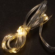 daiktų Baterijomis maitinamos lempučių girliandos, skirtos naudoti patalpose, šiltai balta, 10 LED, 1 m ilgio, 6 vnt.