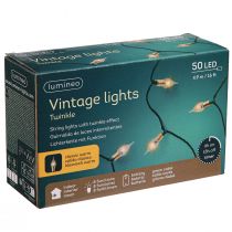 daiktų LED lemputės su laikmačio baterija viduje 50 LED 490cm