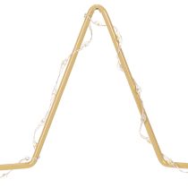 daiktų Žvaigždė su 50 LED, metalinė stalo dekoracija, maitinama baterijomis, skirta naudoti viduje, 33 cm