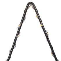daiktų LED žvaigždė su baterijų skyriumi ant stovo palangei ir stalui 46 cm