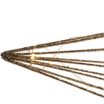 daiktų Dekoratyvinė LED žvaigždė, pagaminta iš vielos, skirta pakabinti, naudoti viduje, maitinama baterijomis, 51 cm