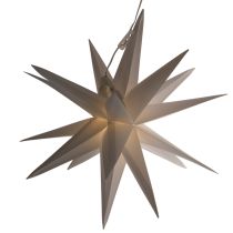 daiktų Dekoratyvinė LED žvaigždė, šiltai balta, lauko, su laikmačiu, 40 cm