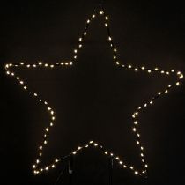 daiktų LED žvaigždės formos pastatomas šviestuvas 150 Micro LED šiltai baltas metalinis Ø58cm
