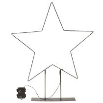 daiktų LED žvaigždės formos pastatomas šviestuvas 150 Micro LED šiltai baltas metalinis Ø58cm
