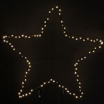 daiktų LED žvaigždės formos metalinis šviestuvas 100 mikro LED šiltai balta Ø37 cm