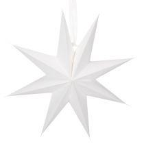 daiktų Pakabinama LED žvaigždė su laikmačiu, šiltai balta, lauko, 38 cm