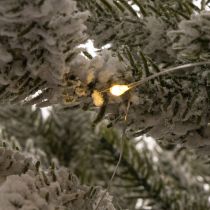 daiktų Dirbtinė Kalėdų eglutė su sniegu džiuto maišelyje, 40 LED, skirta naudoti viduje, 85 cm