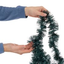 daiktų Kalėdinė girlianda su blizgučiais ir 60 LED lempučių bei laikmačiu, lauko sąlygoms, 3 m