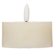 daiktų LED arbatinė žvakė, šiltai balta, mirgėjimo efektas ir laikmatis, tikras vaškas, maitinama baterijomis, 7 cm, 2 vnt.
