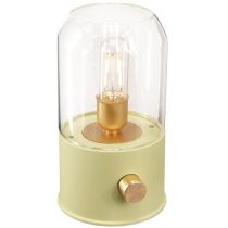 daiktų LED stalinis šviestuvas retro stalinis šviestuvas šiltai balta žalia H19.5cm