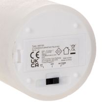 daiktų LED žvakė su mirksinčia rankena ir laikmačiu, Ø7 cm, 12 cm