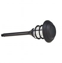 daiktų LED žibintuvėlis saulės sodo žibintuvėlis juodas šiltas baltas H42cm